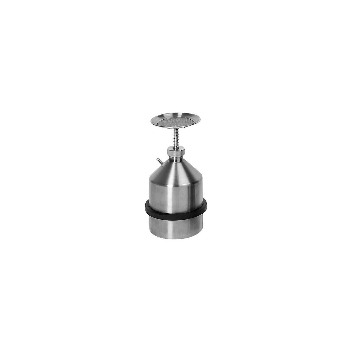 Plunger can with earth connection, stainless steel, capacity 2 l.