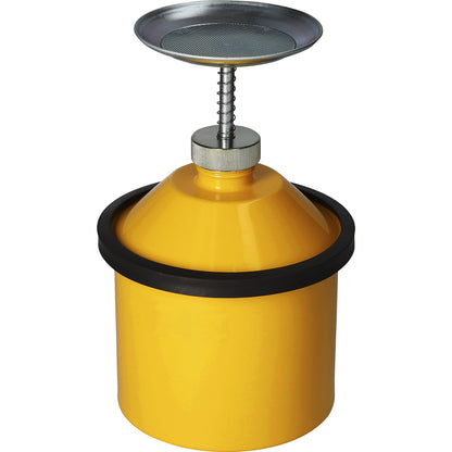Plunger can with earth connection, sheet steel, capacity 2.5 l.