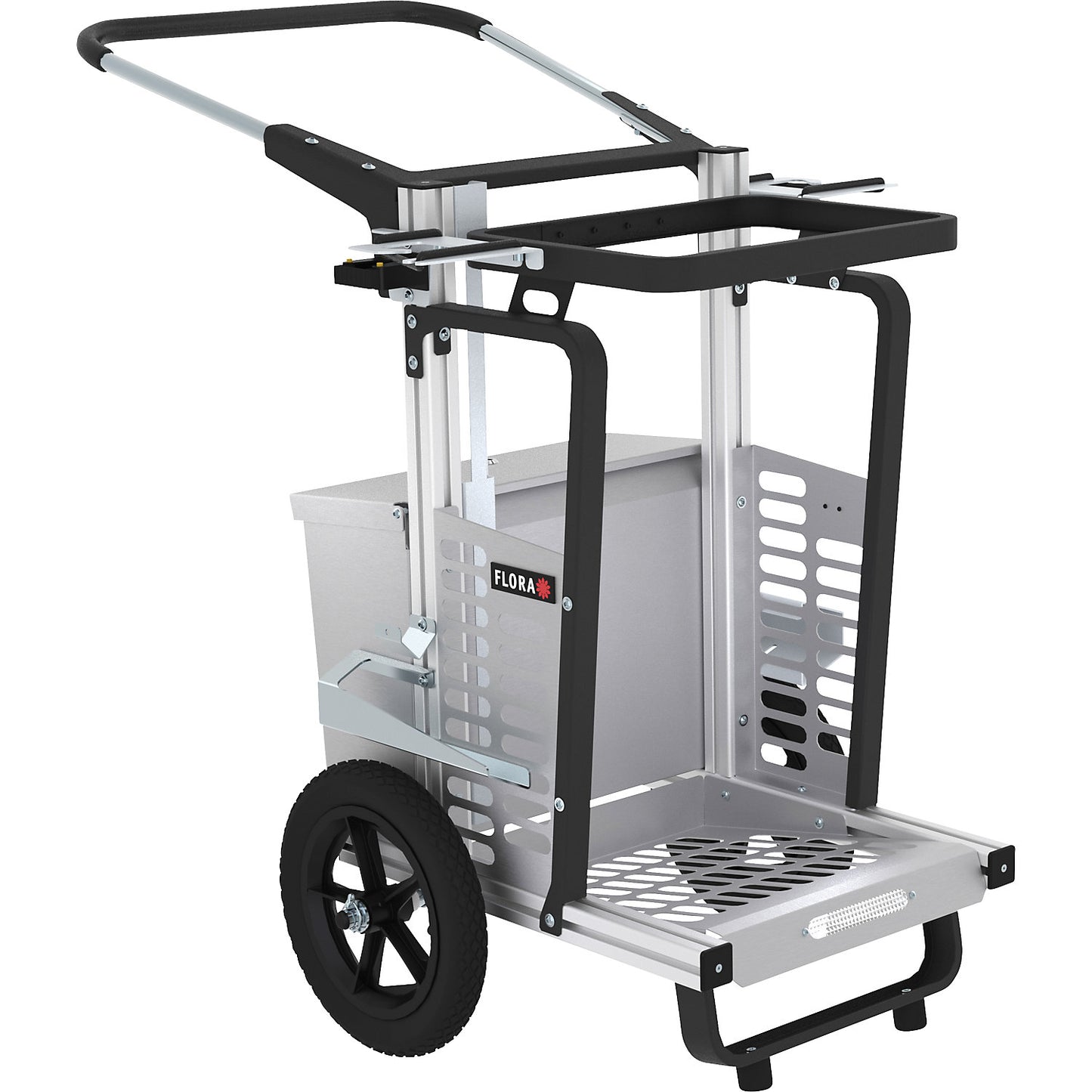Picobello Mini waste collection trolley, fixed waste sack holder, HxWxL 1060 x 710 x 930 mm, 120 l.