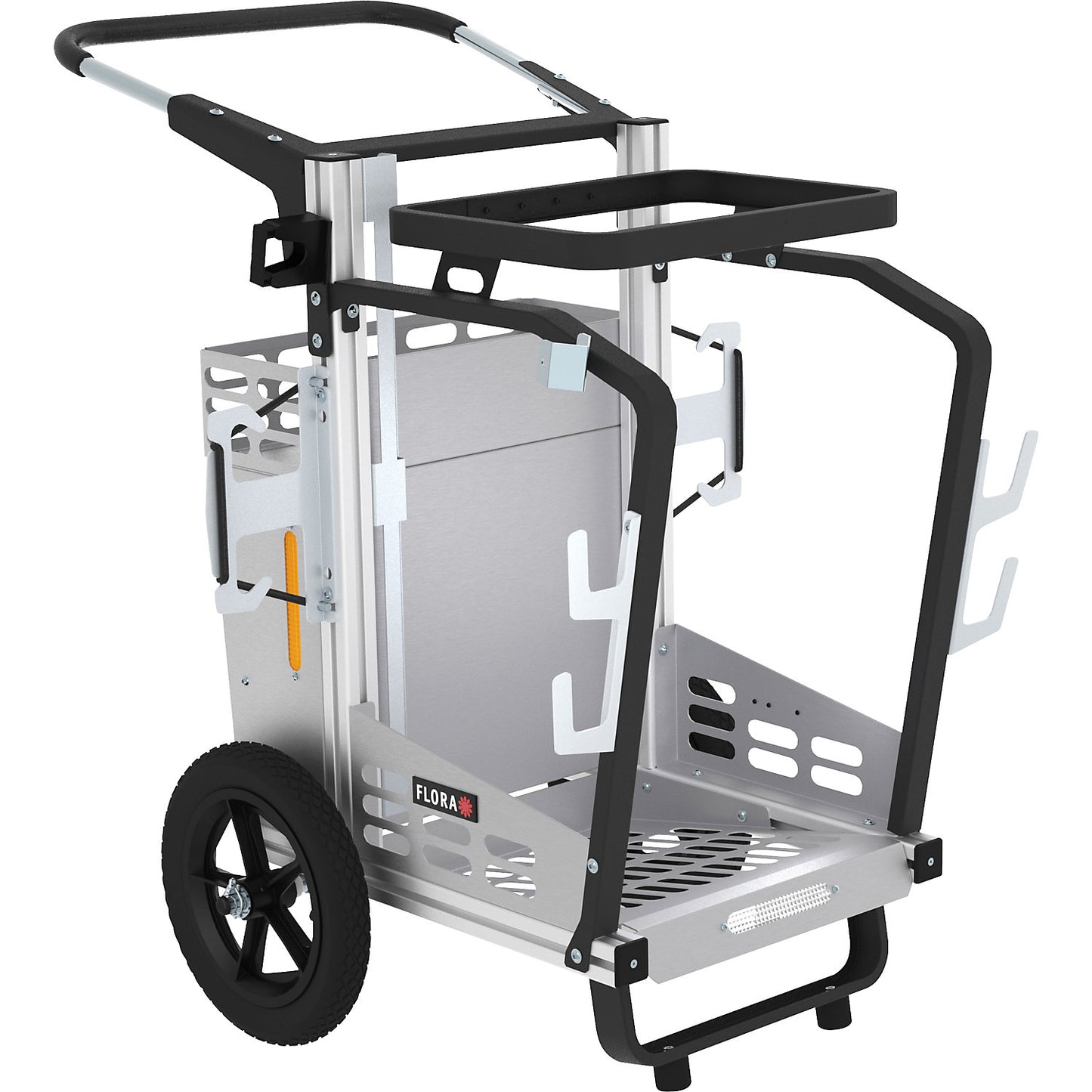 Picobello Compact waste collection trolley, fixed waste sack holder, HxWxL 1030 x 710 x 870 mm, 120 l.