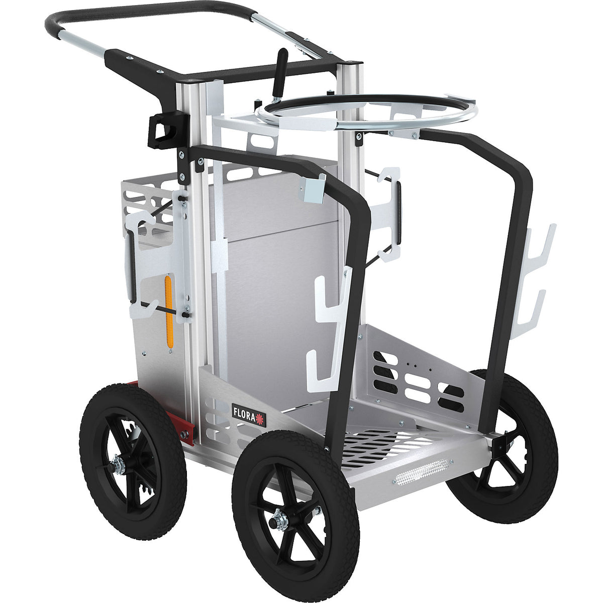 Picobello City waste collection trolley, with bag holder, HxWxL 1030 x 710 x 900 mm, 120 l.