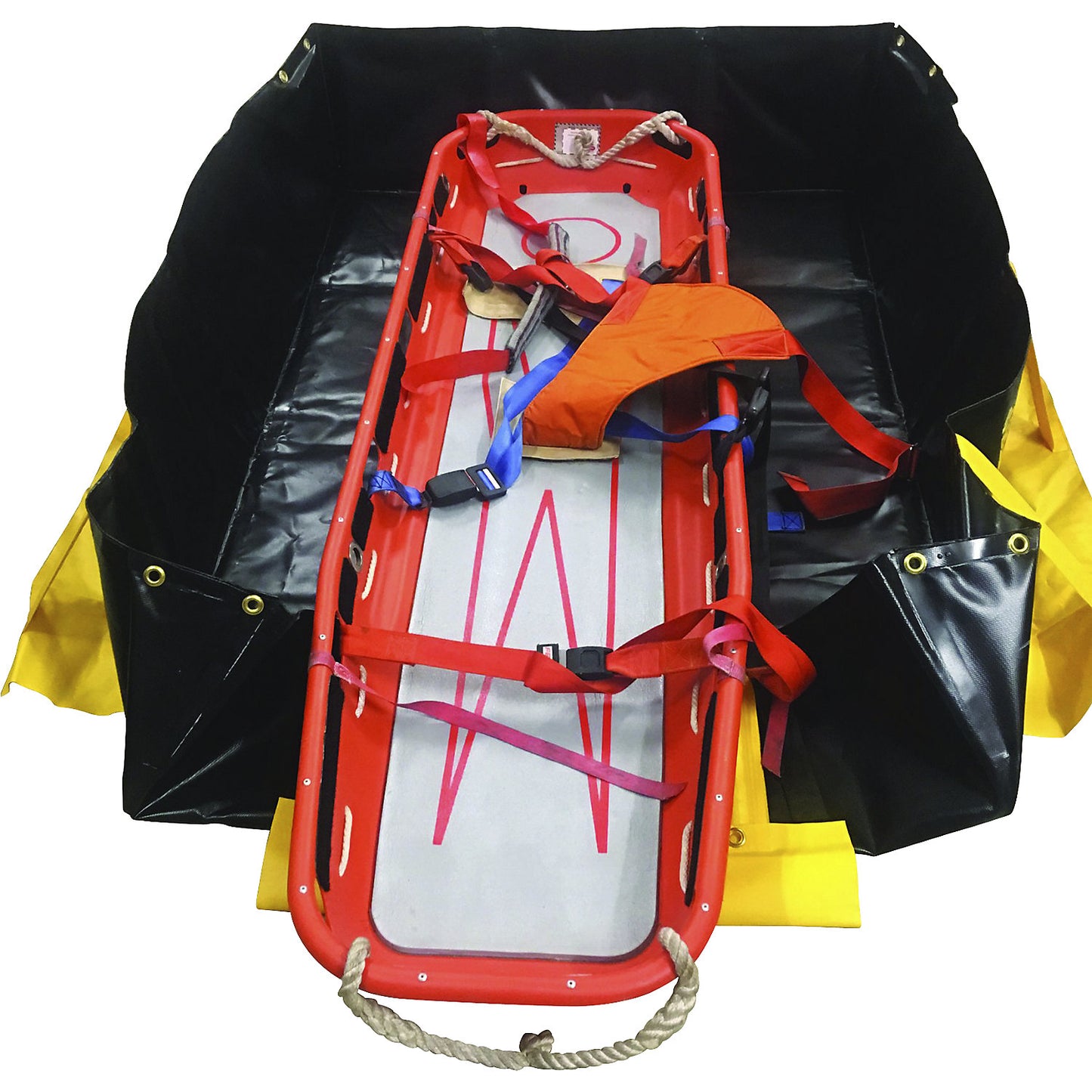 Collapse-A-Tainer® emergency folding tray, copolymer geomembrane, collection capacity 1359 l.
