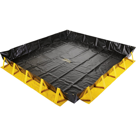 Collapse-A-Tainer® emergency folding tray, copolymer geomembrane, collection capacity 2831 l.