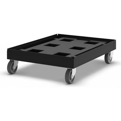 Transport dolly, black, made of recycled material, max. load 500 kg.