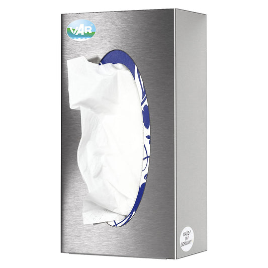 Wall dispenser, stainless steel, HxWxD 250 x 130 x 80 mm, 1 compartment.