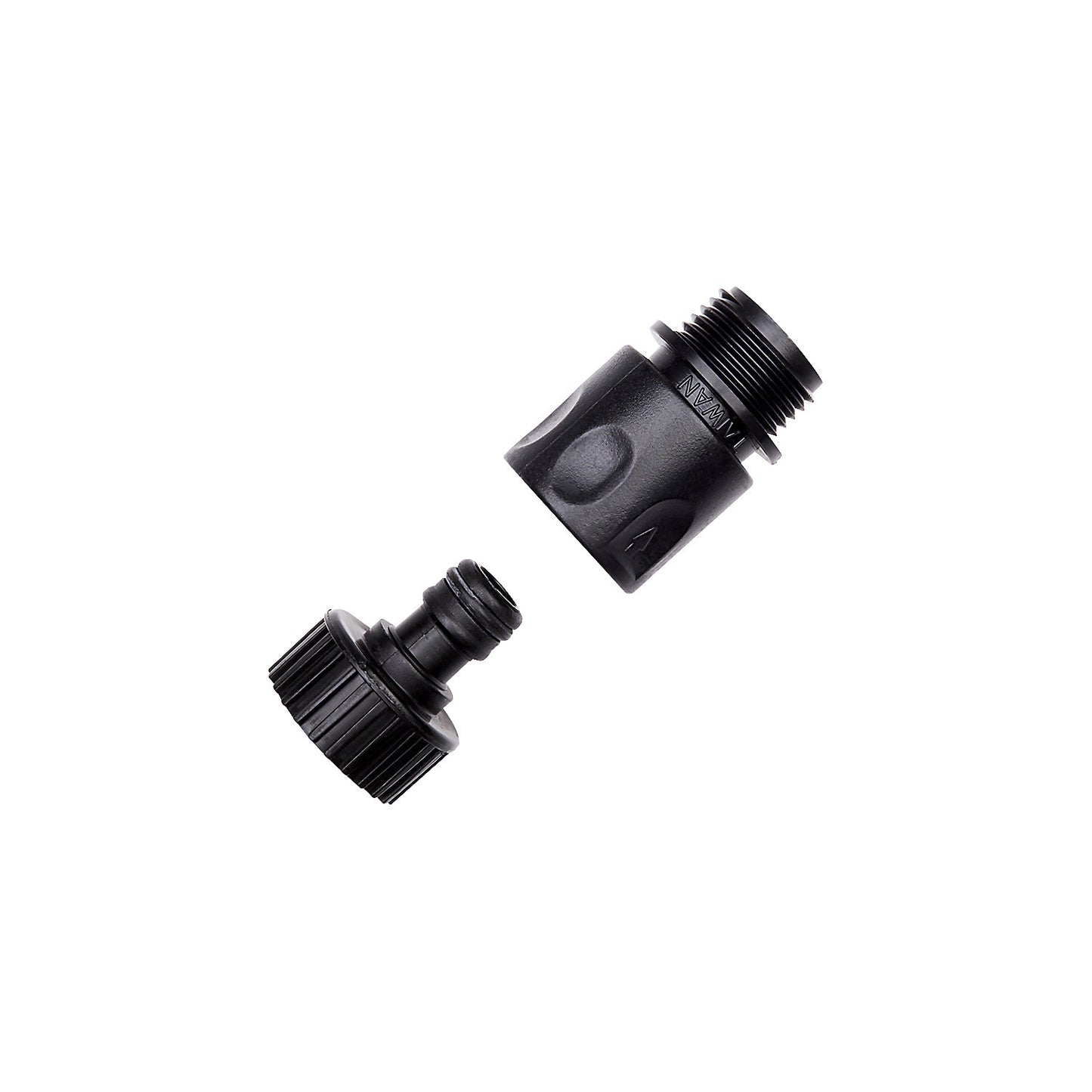 Quick connection set, Ø 38 mm x 80 mm, made of polyethylene.