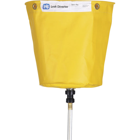 Leak diverter for pipes, WxH 305 x 305 mm, yellow.
