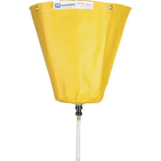 Leak diverter for pipes, WxH 460 x 460 mm, yellow.