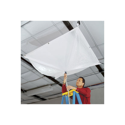 Leak diverter for roofs, WxH 2130 x 2130 mm, grey.