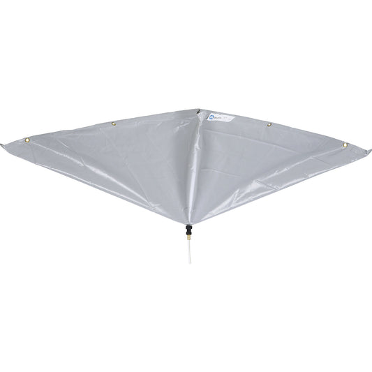 Leak diverter for roofs, WxH 1520 x 1520 mm, grey.