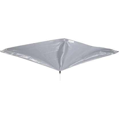 Leak diverter for roofs, WxH 2130 x 2130 mm, grey.