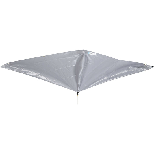 Leak diverter for roofs, WxH 2130 x 2130 mm, grey.