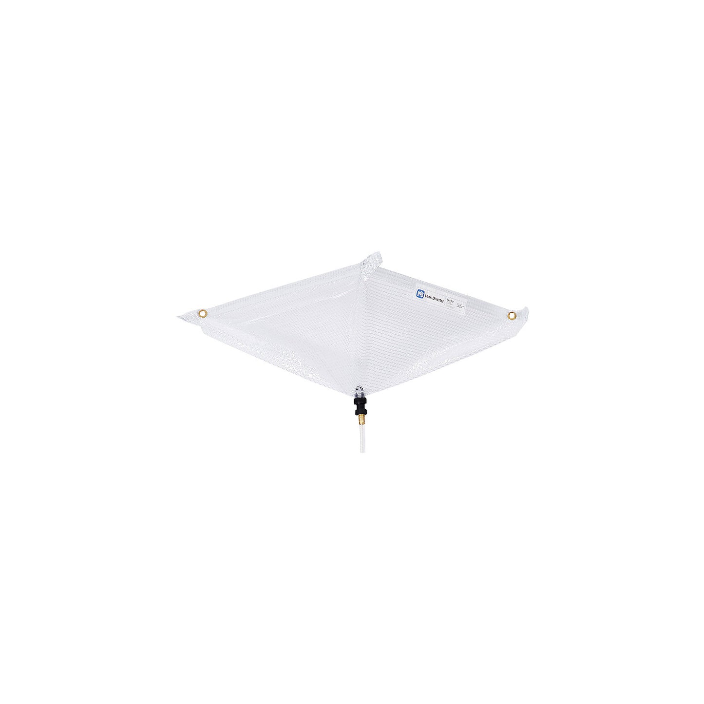 Leak diverter for roofs, WxH 760 x 760 mm, transparent.