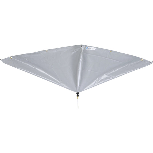 Leak diverter for roofs, WxH 760 x 760 mm, grey.