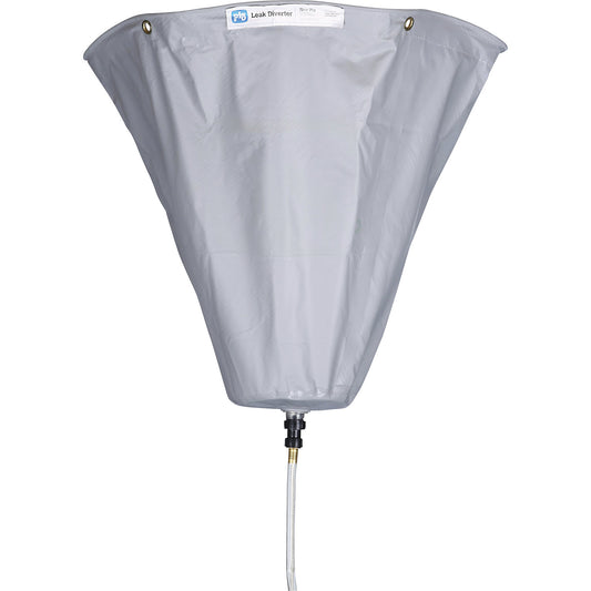 Leak diverter for pipes, WxH 610 x 610 mm, grey.