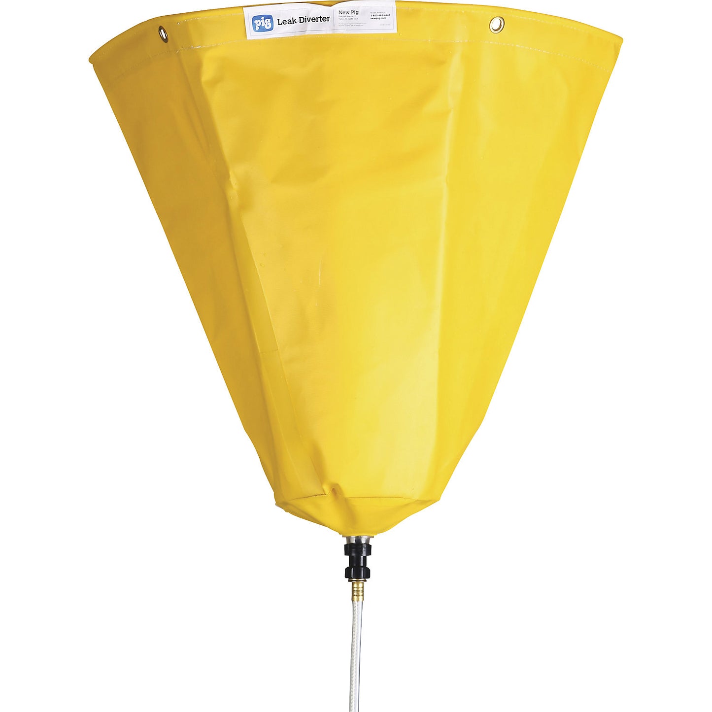 Leak diverter for pipes, WxH 610 x 610 mm, yellow.
