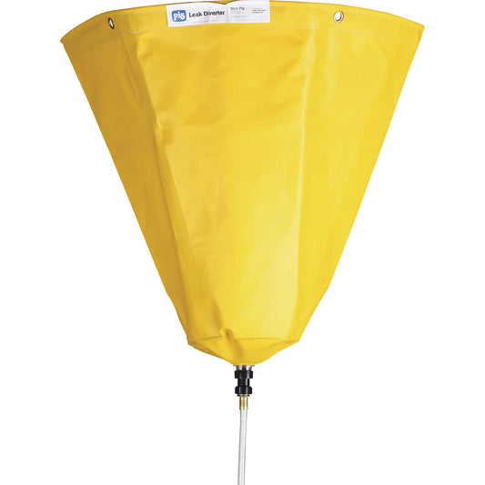 Leak diverter for pipes, WxH 610 x 610 mm, yellow.