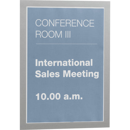 DURAFRAME® display frame, self adhesive, magnetic, for A4, silver frame, pack of 20.