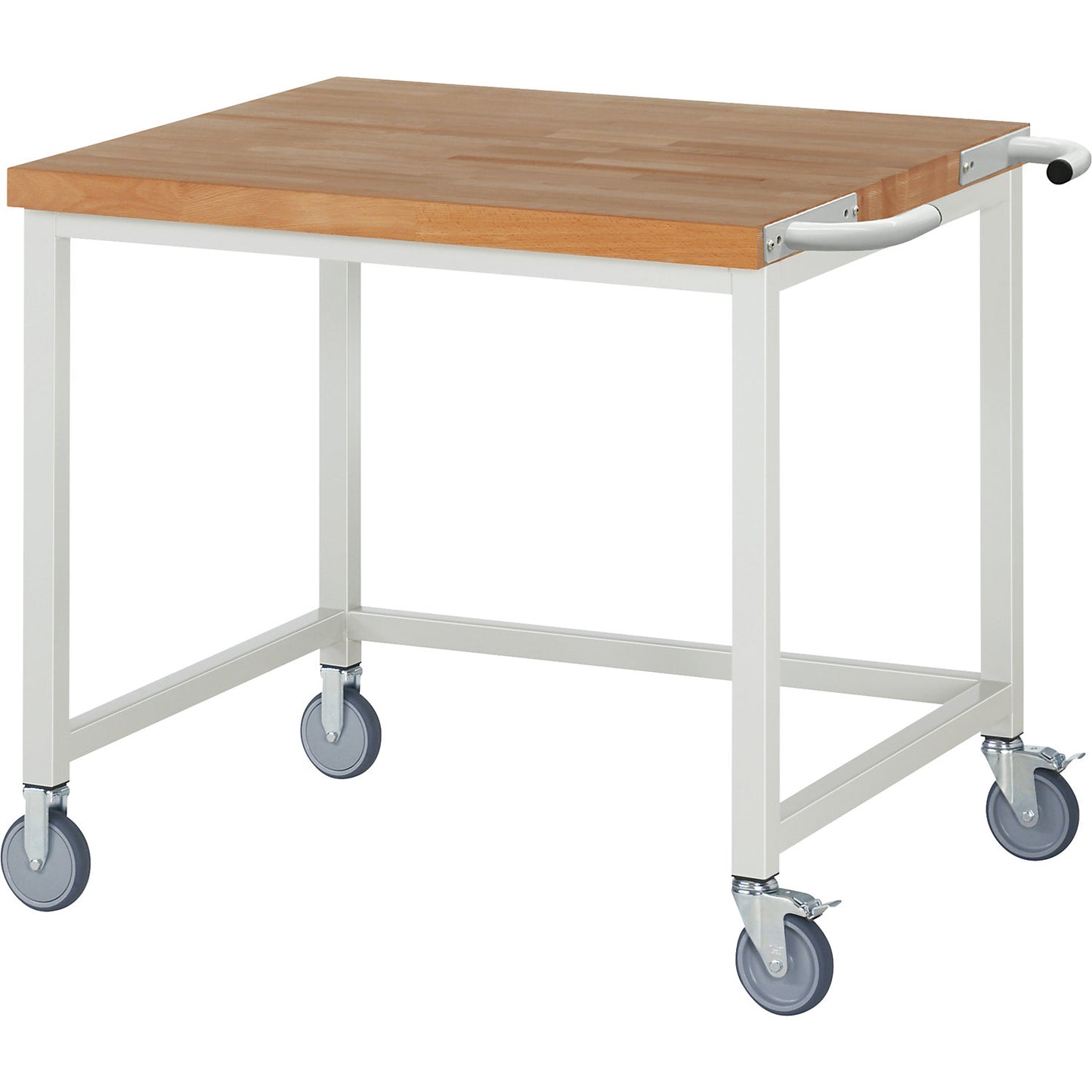 Series 8000 mobile workbench, frame system, open frame, WxD 1000 x 900 mm.