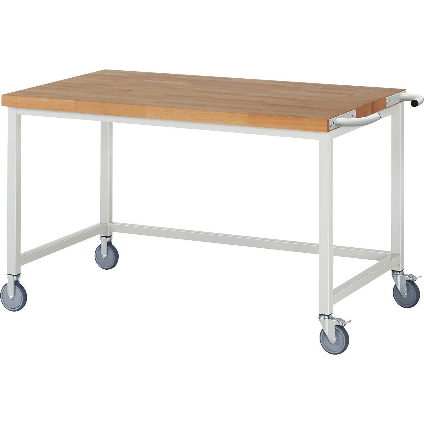 Series 8000 mobile workbench, frame system, open frame, WxD 1500 x 900 mm.