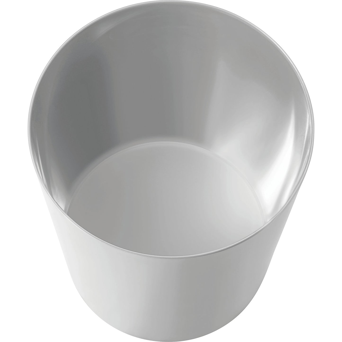 Safety paper bin, capacity 13 l, Ø 245 mm, light grey.