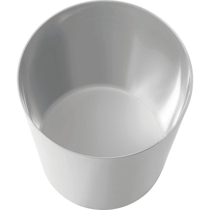 Safety paper bin, capacity 13 l, Ø 245 mm, light grey.