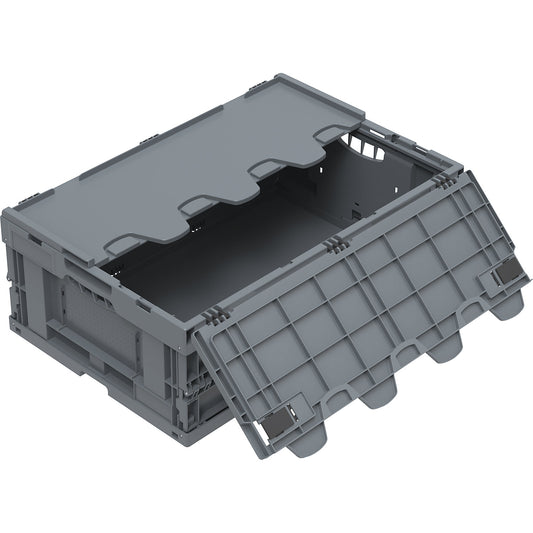 Collapsible container made from recycled regranulate, with lid, capacity 41 l.