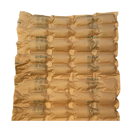AirWave® paper air cushion film, brown, length 200 m, WxH 420 x 320 mm.
