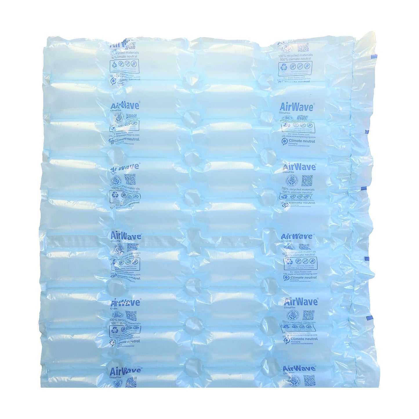 AirWave® air cushion film, 100% recycled film, roll length 500 m.