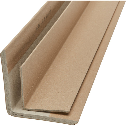 Edge protection strip, made of solid cardboard, 3 mm, pack of 1 pallet, side dimensions 50 x 50 mm, length 1600 mm, pack of 2720.