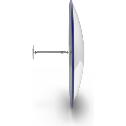 Round mirror with telescopic wall mounting bracket, for permanent mounting, mirror Ø 700 mm.