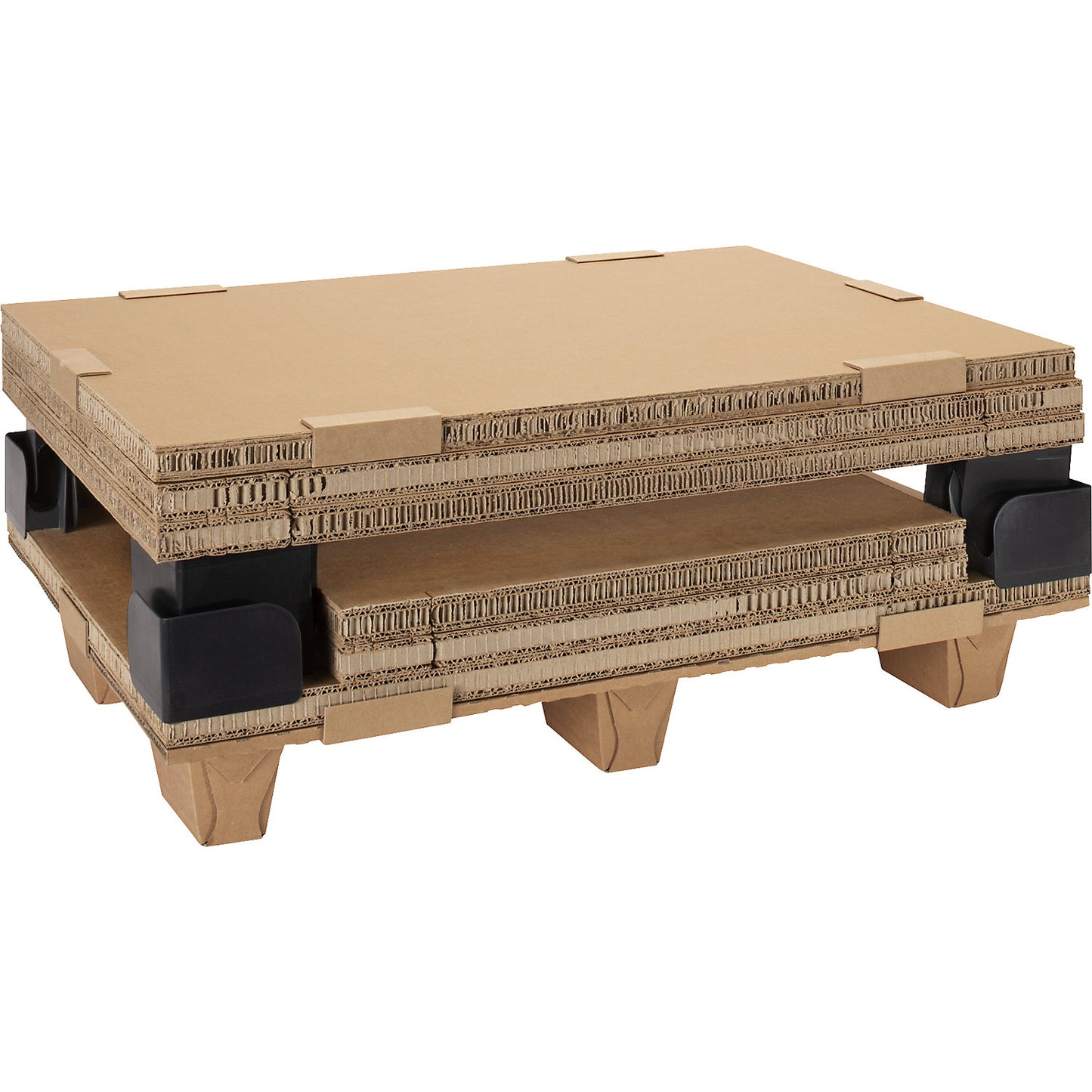 Transport box with runners, modular, brown, internal LxWxH 534 x 334 x 406 mm.