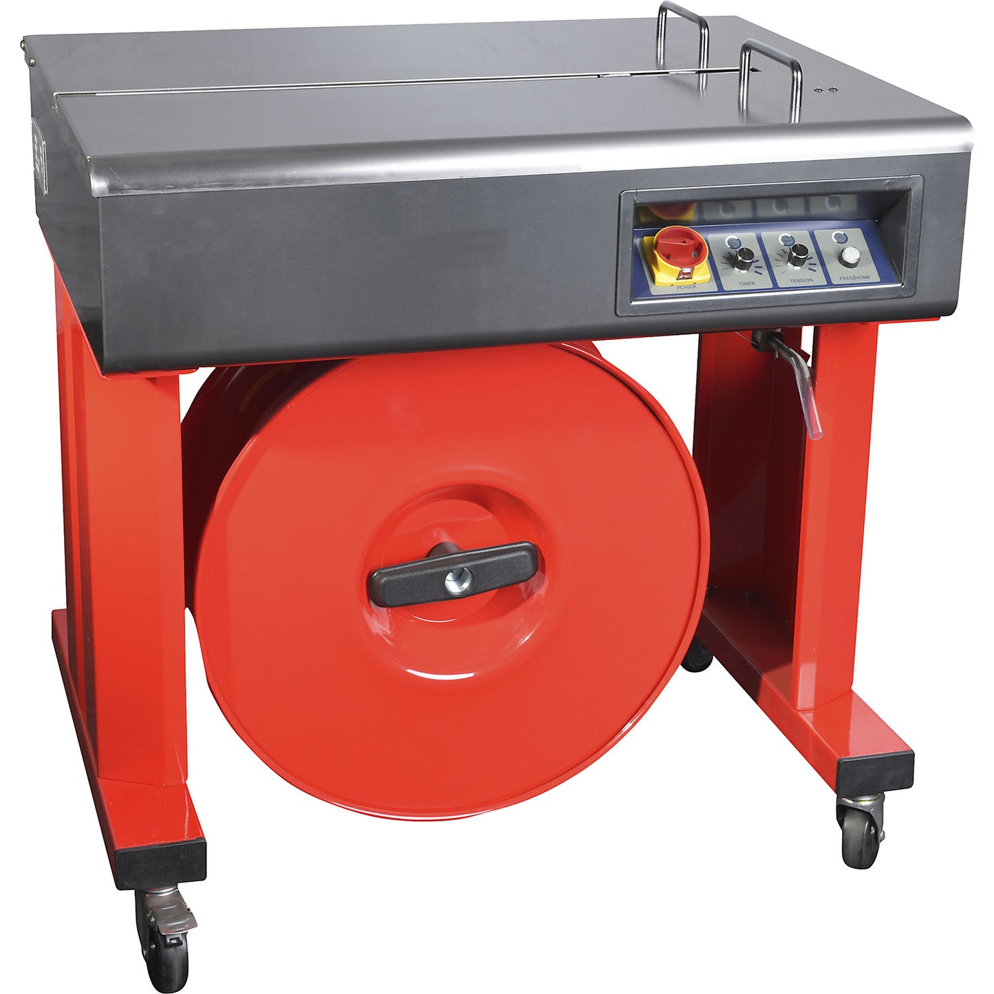 Strapping machine, for paper strapping, for 12 mm strap width.