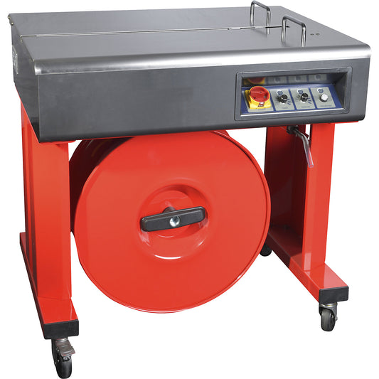 Strapping machine, for paper strapping, for 12 mm strap width.