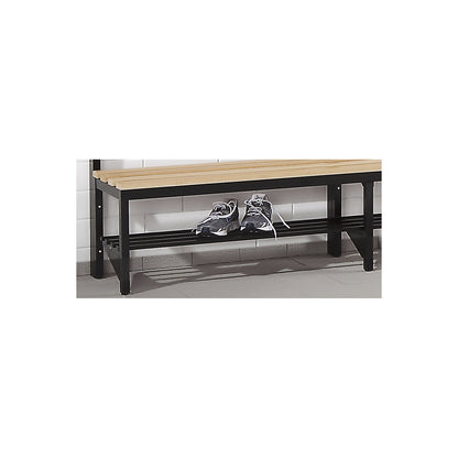 Shoe shelf for changing room bench, single sided, length 1000 mm.