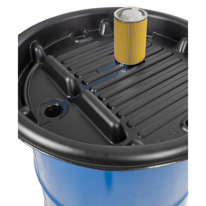 PE drum drain funnel, for 200 l steel drums, capacity 20 l.
