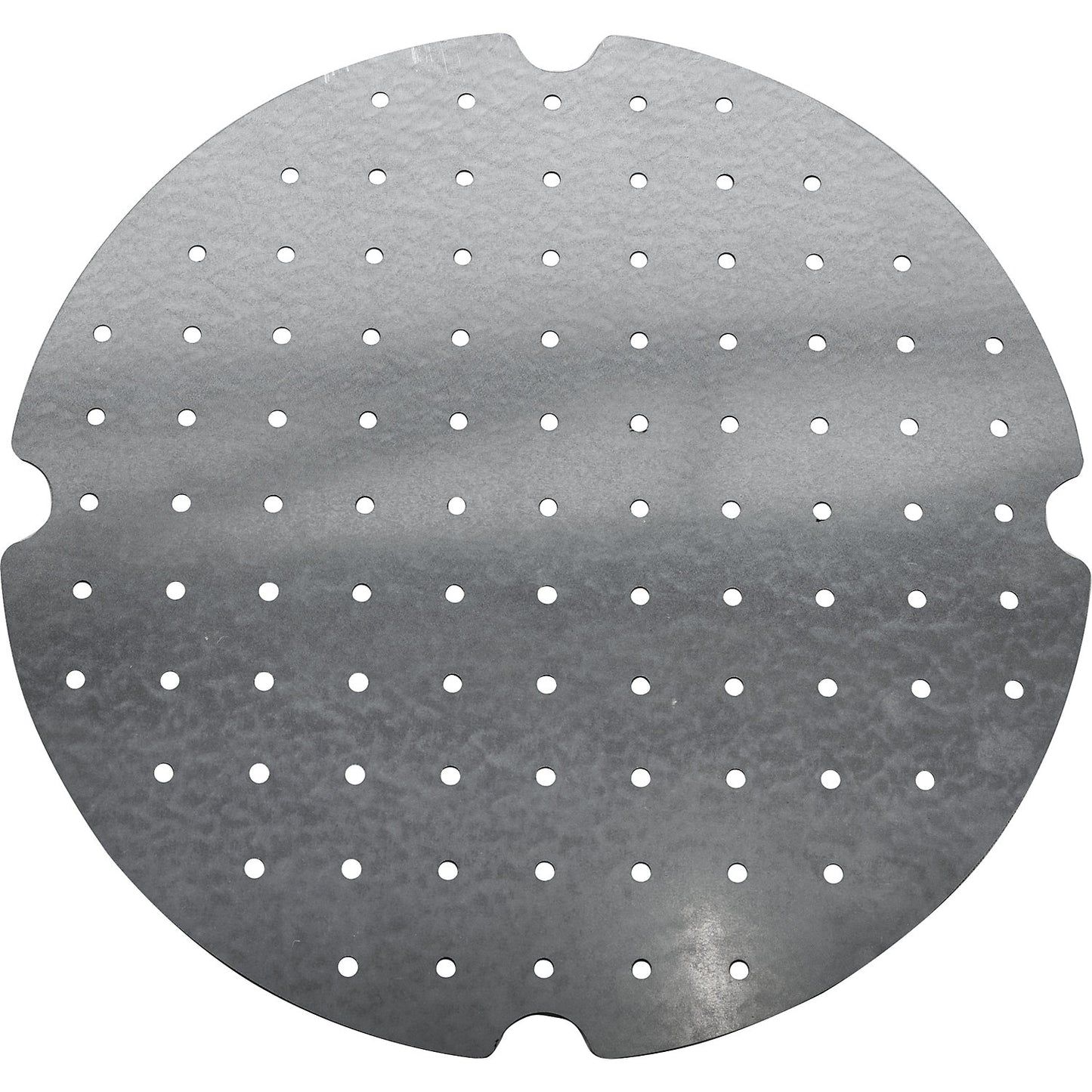 Perforated sheet support, for drum funnel, zinc plated.