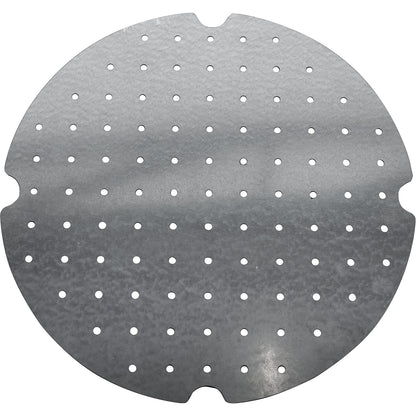 Perforated sheet support, for drum funnel, zinc plated.