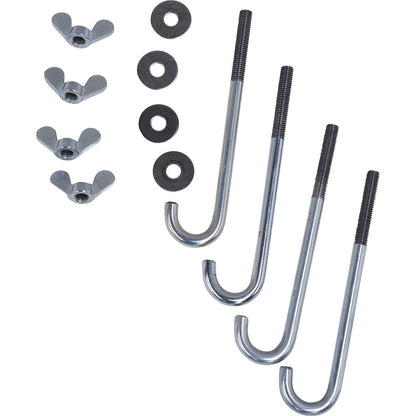 Mounting kit, for IBC funnel XL, 4 hooks, washers, nuts.
