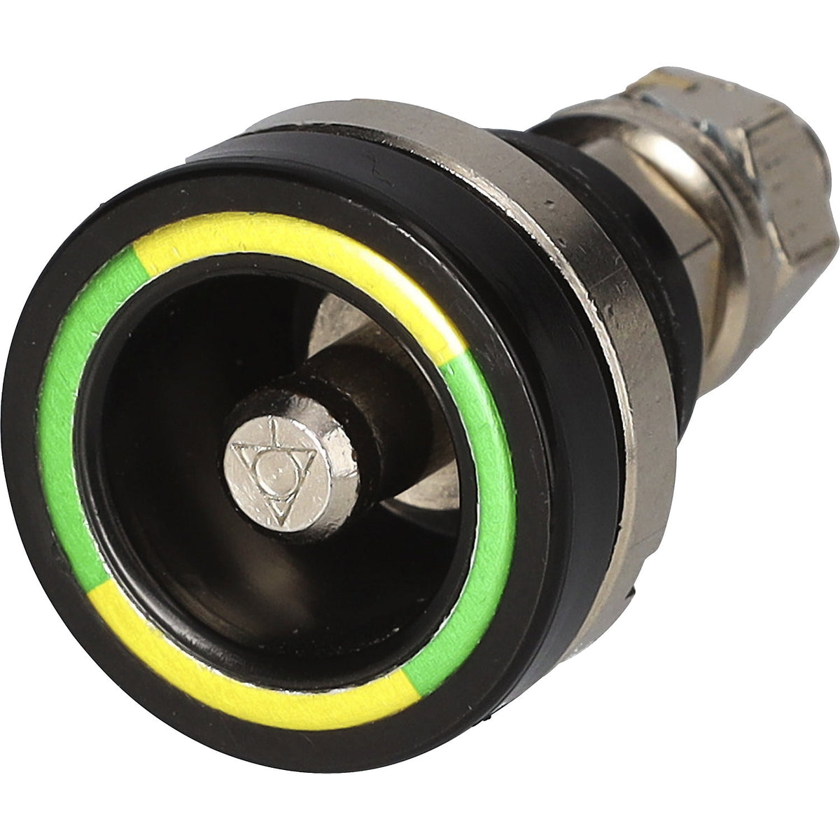 Built-in socket for earth cable, for earth/contact rail, made of steel.