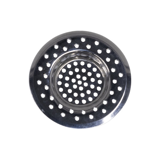 Coarse dirt strainer, made of stainless steel, for PE drum drain funnel.