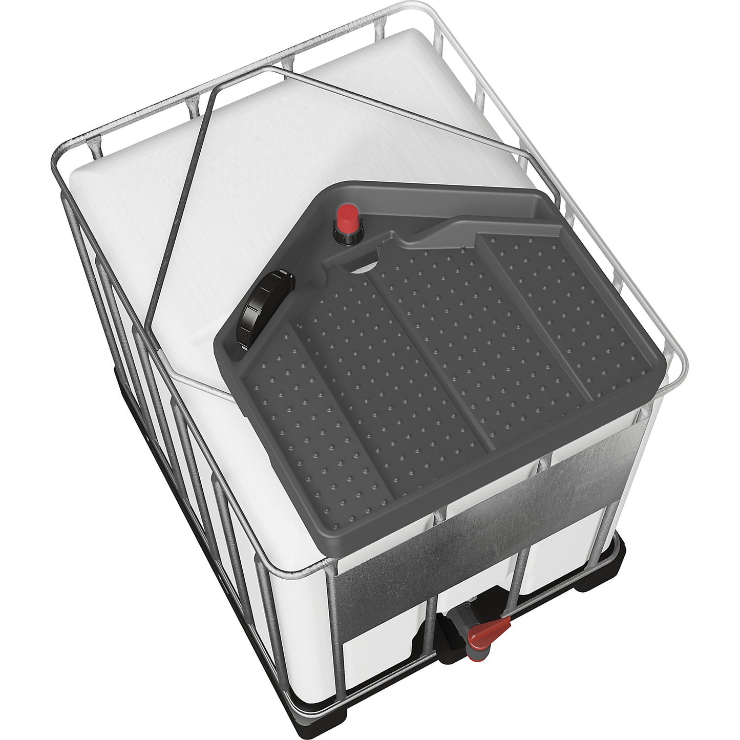 Overfill indicator, suitable for 3/4'' and 2'' bungholes, with protective cap.