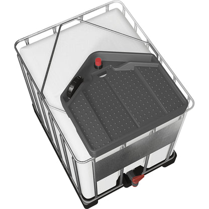 Overfill indicator, suitable for 3/4'' and 2'' bungholes, with protective cap.