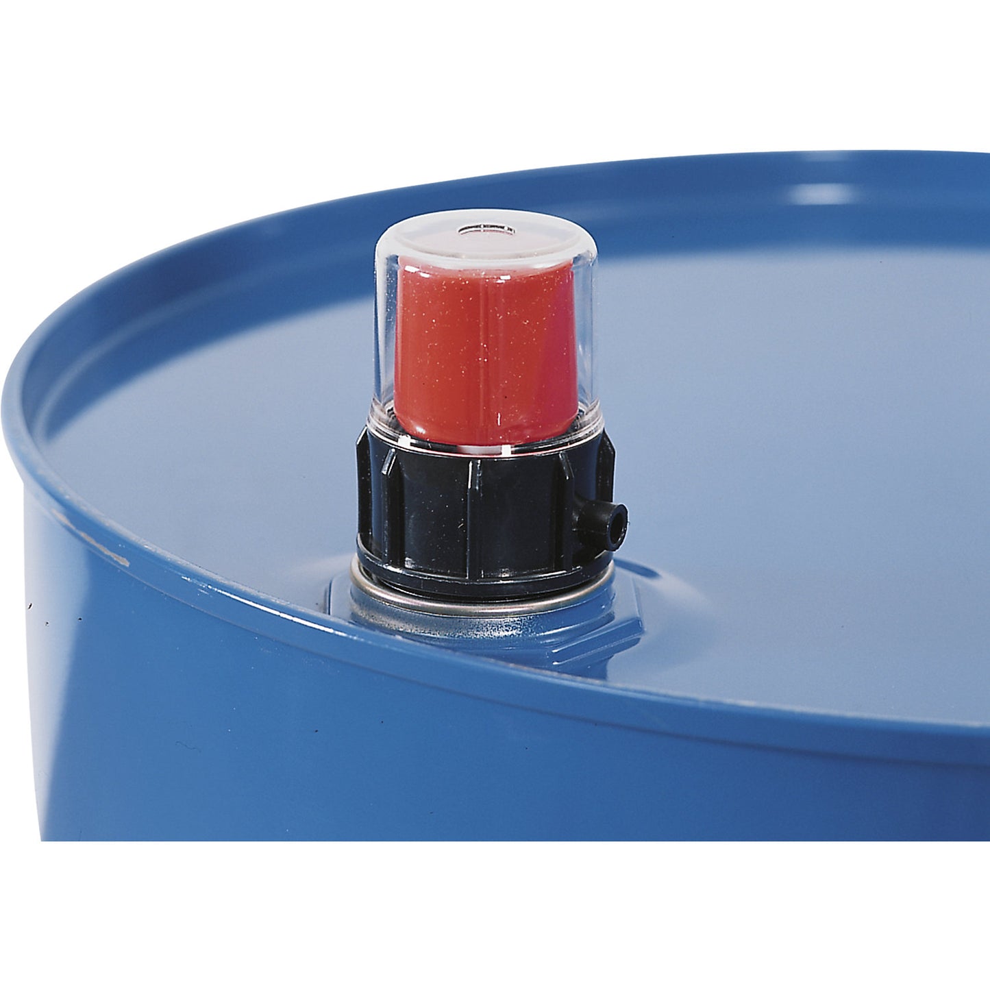 Overfill indicator, suitable for 3/4'' and 2'' bungholes, with protective cap.