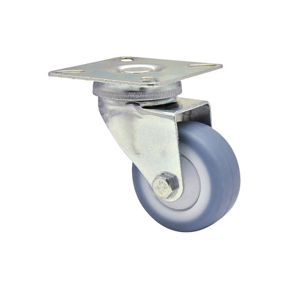 DELUXE light duty castors, wheel Ø 50 mm, pack of 4, swivel castor.
