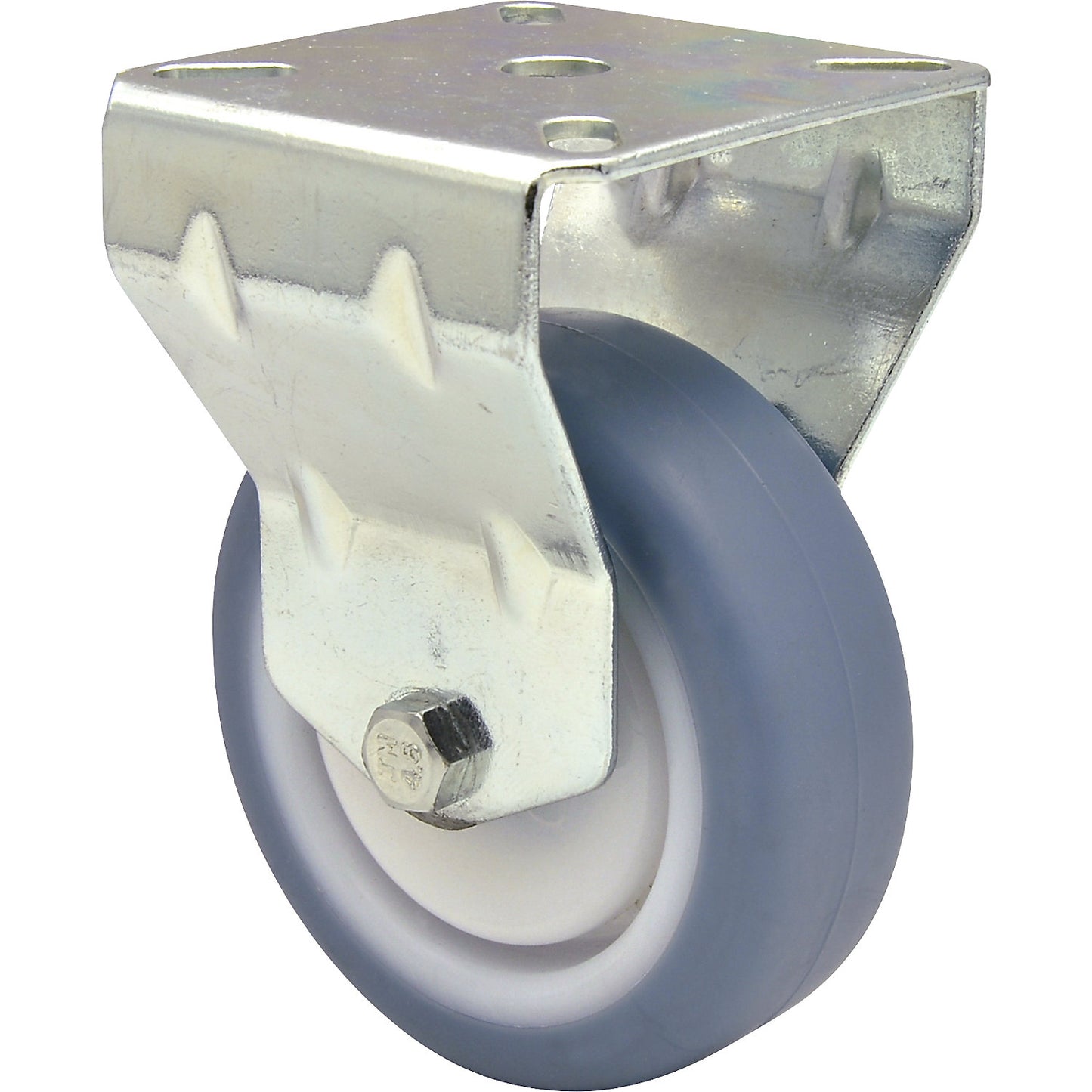 DELUXE light duty fixed castors, wheel Ø 75 mm, pack of 4, fixed castor.