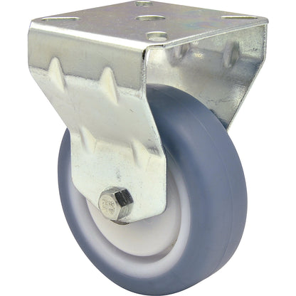 DELUXE light duty fixed castors, wheel Ø 75 mm, pack of 4, fixed castor.