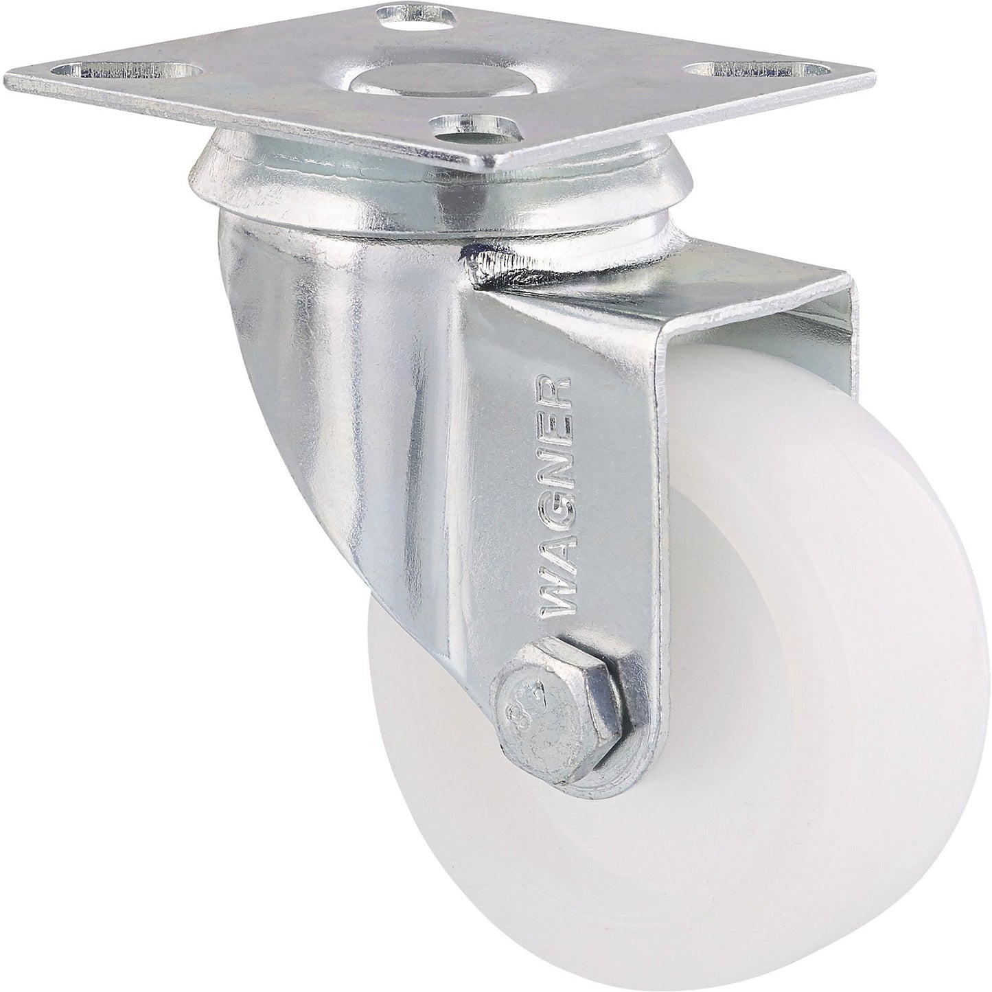 ECO light duty swivel castors, wheel Ø 50 mm, pack of 4, plastic, swivel castor.