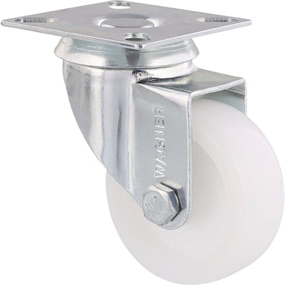 ECO light duty swivel castors, wheel Ø 50 mm, pack of 4, plastic, swivel castor.