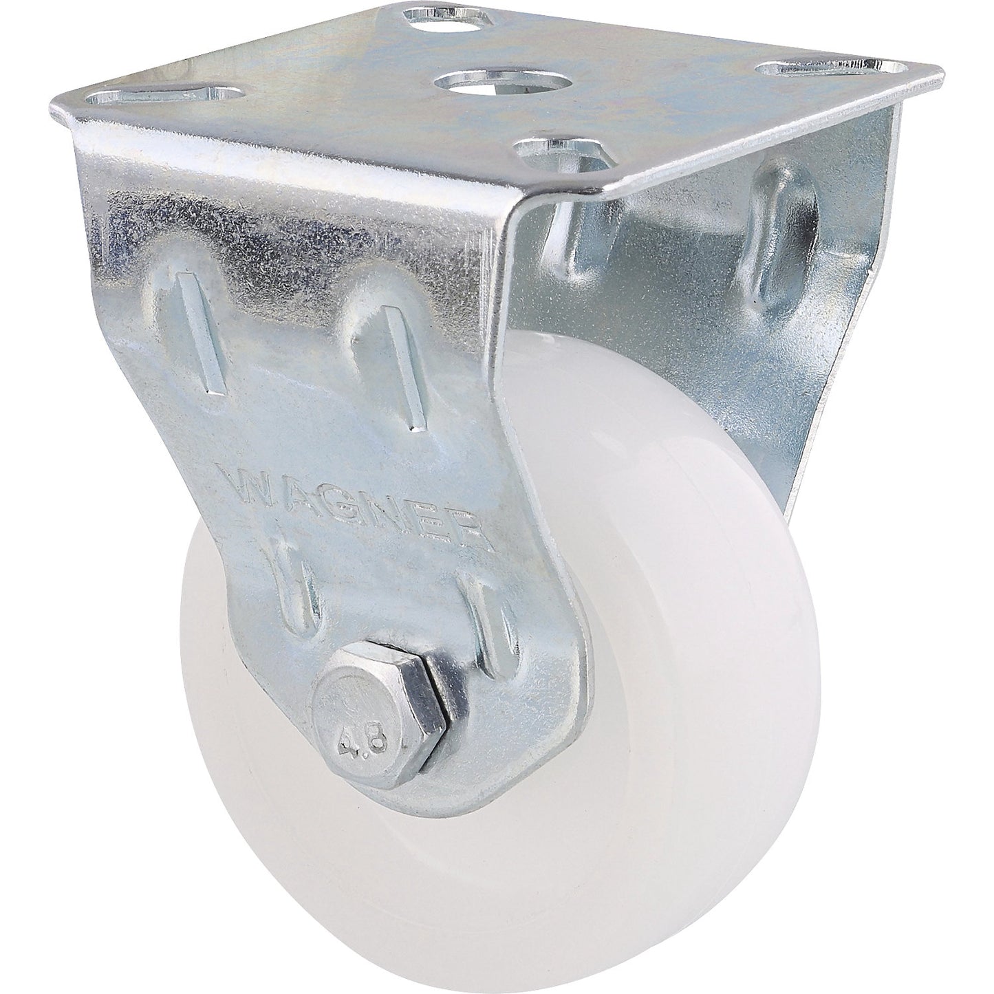 ECO light duty fixed castors, wheel Ø 50 mm, pack of 4, fixed castor, plastic.